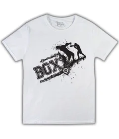 Прикольные футболки: boxing на белой